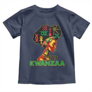 Happy Kwanzaa Toddler T Shirt Nguzo Saba Symbols The 7 Principles Of Kwanzaa African Holiday