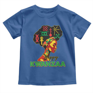 Happy Kwanzaa Toddler T Shirt Nguzo Saba Symbols The 7 Principles Of Kwanzaa African Holiday