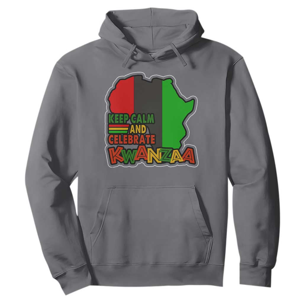 Keep Calm And Celebrate Kwanzaa Hoodie African American Christmas Black Holiday