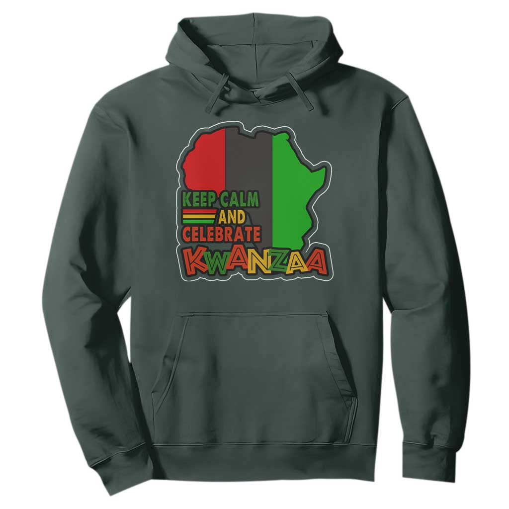 Keep Calm And Celebrate Kwanzaa Hoodie African American Christmas Black Holiday