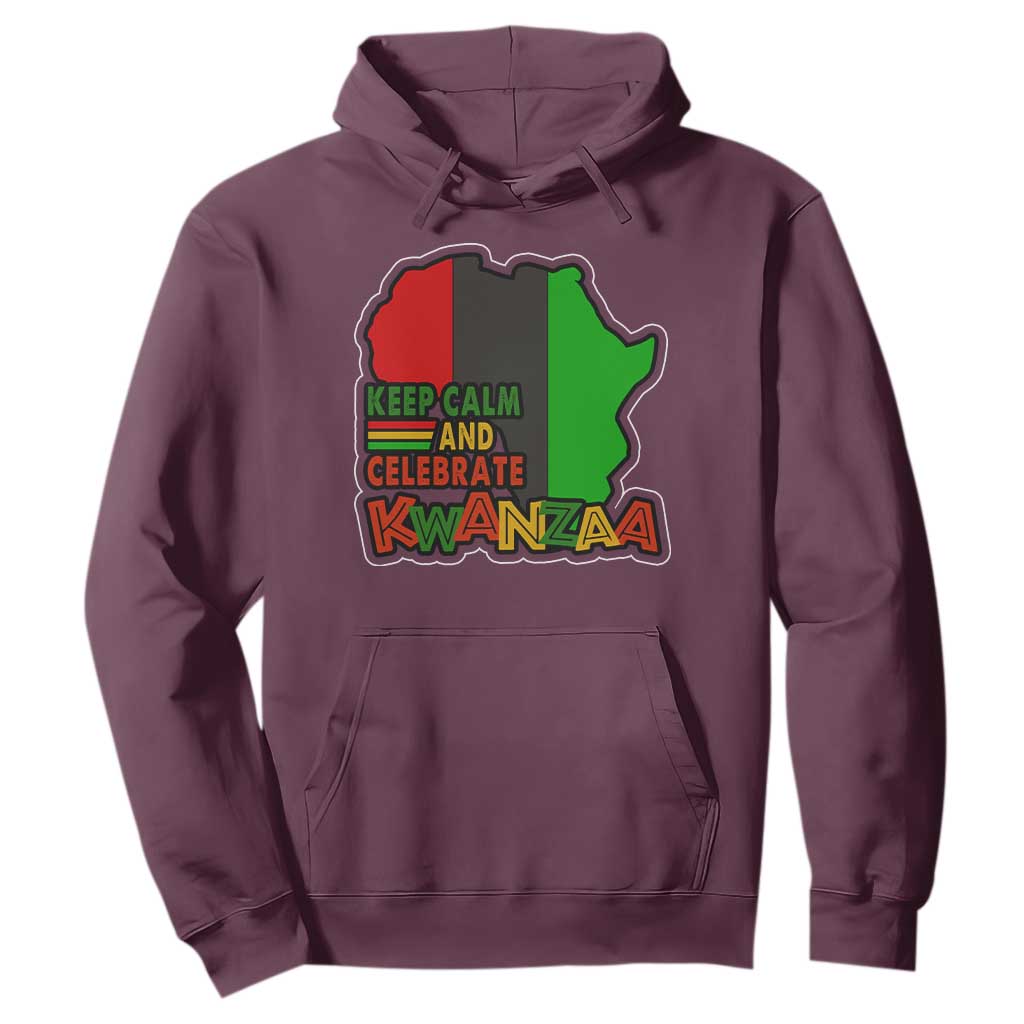 Keep Calm And Celebrate Kwanzaa Hoodie African American Christmas Black Holiday