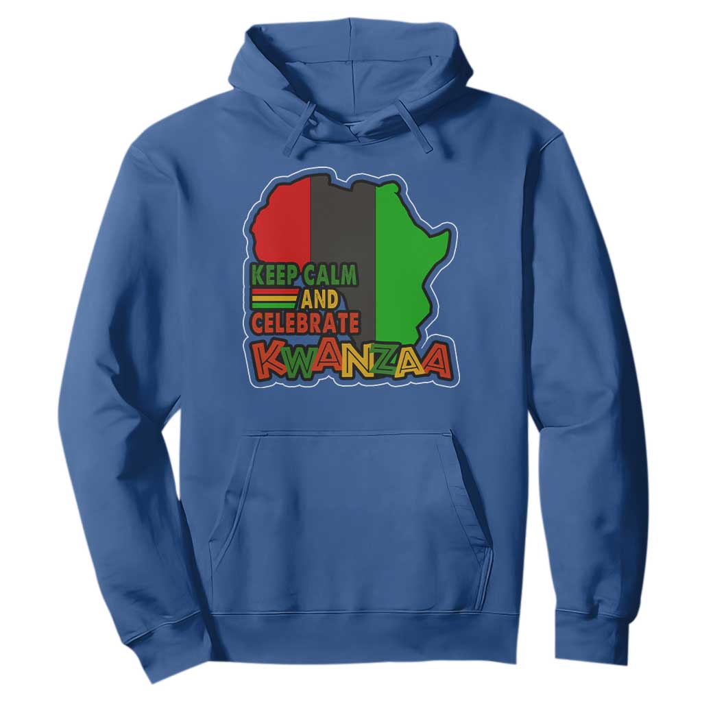 Keep Calm And Celebrate Kwanzaa Hoodie African American Christmas Black Holiday