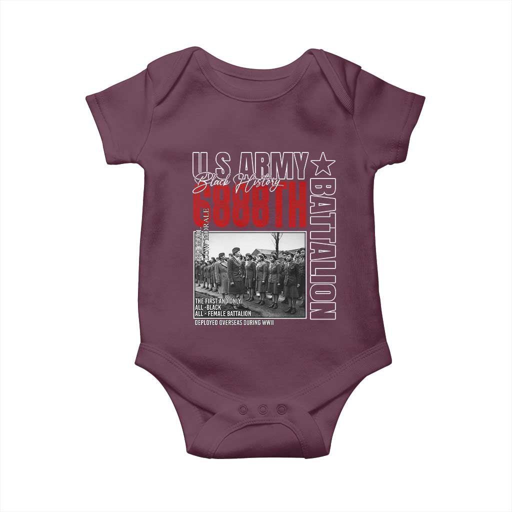 6888th Battalion Baby Onesie The First And Only All Black Female Battalion Black History