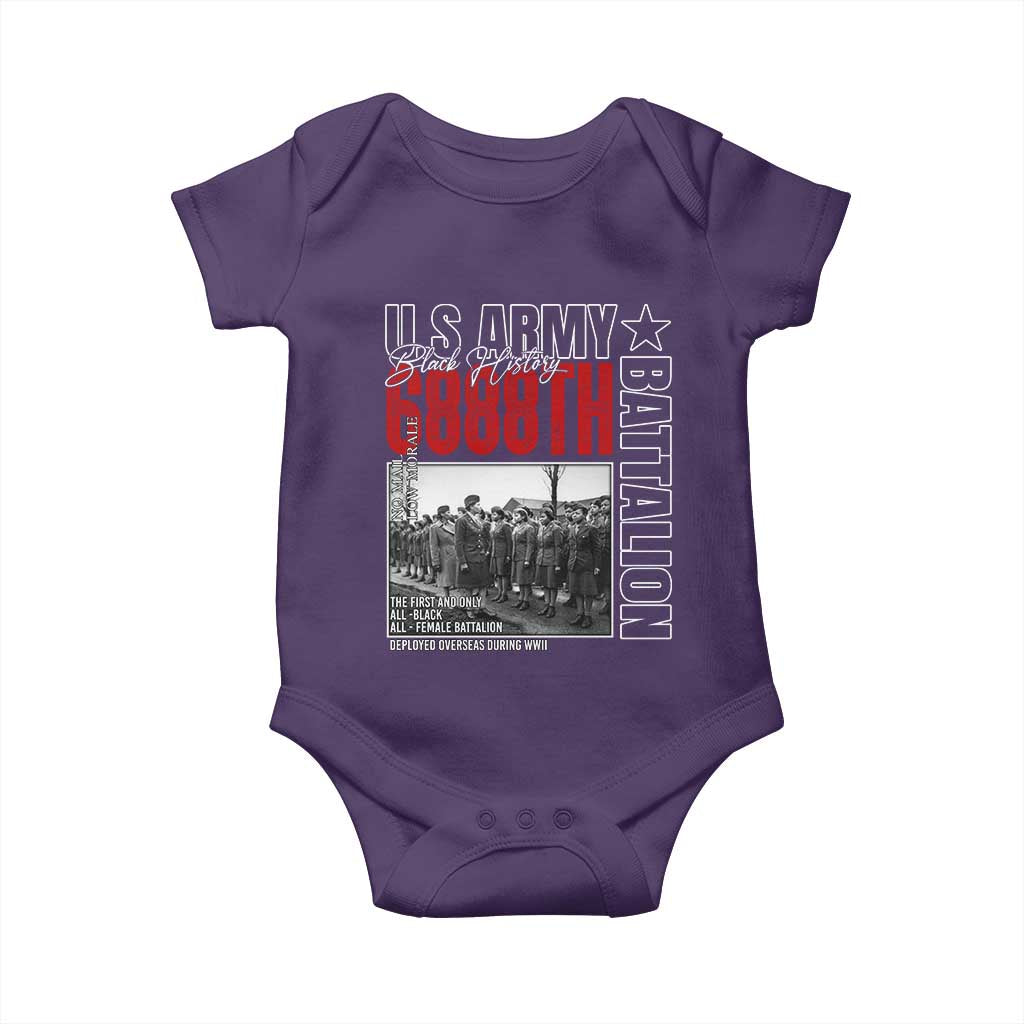 6888th Battalion Baby Onesie The First And Only All Black Female Battalion Black History