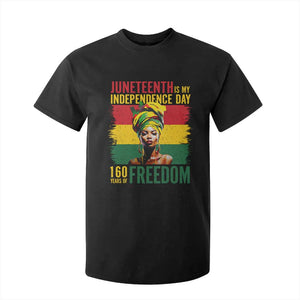 Juneteenth Is My Independence Day 160 Years Of Freedom T Shirt For Kid