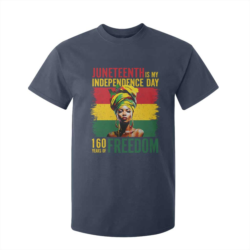Juneteenth Is My Independence Day 160 Years Of Freedom T Shirt For Kid