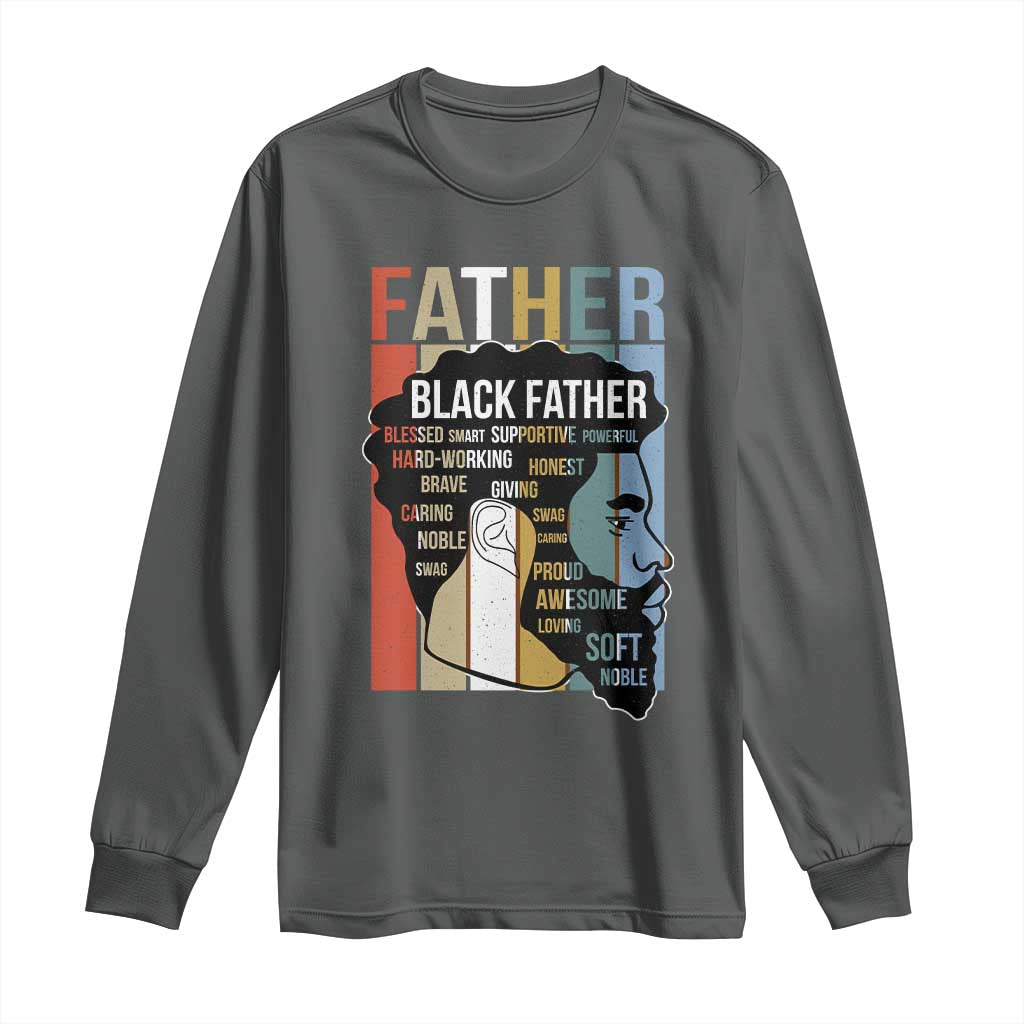 African American Black Father Long Sleeve Shirt Fathers Day Juneteenth