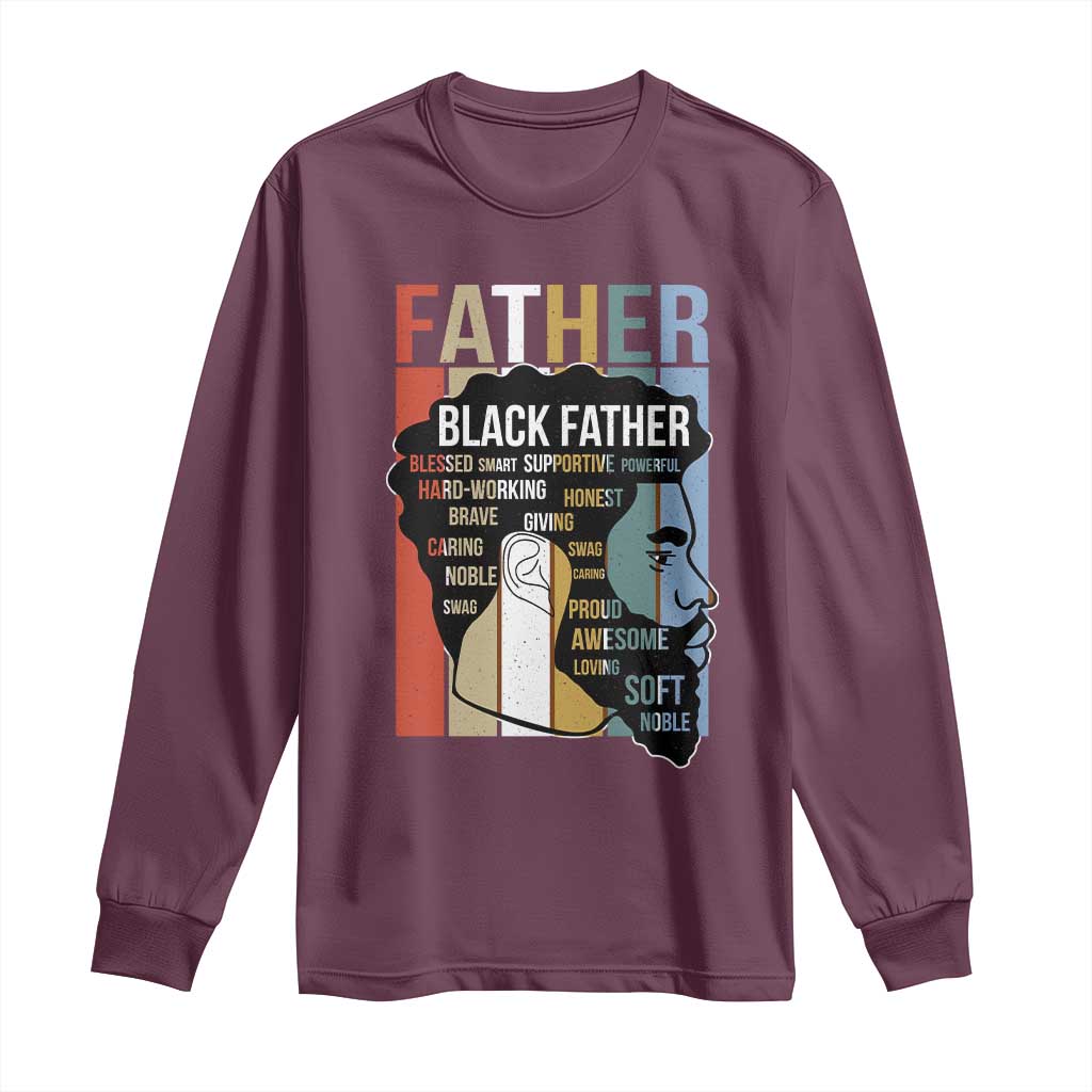 African American Black Father Long Sleeve Shirt Fathers Day Juneteenth