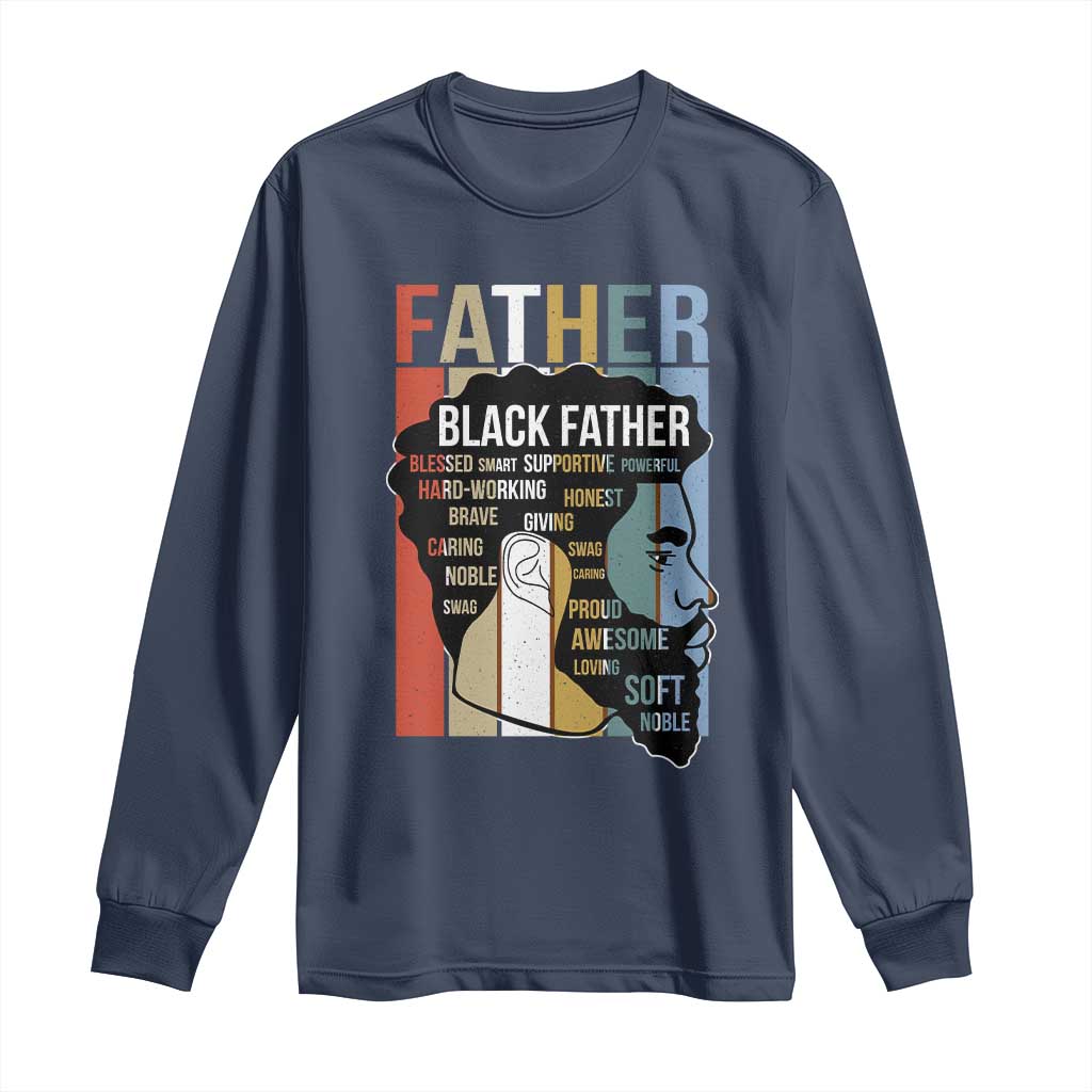 African American Black Father Long Sleeve Shirt Fathers Day Juneteenth