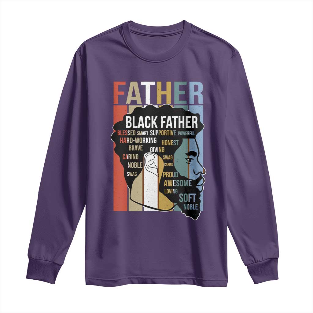 African American Black Father Long Sleeve Shirt Fathers Day Juneteenth