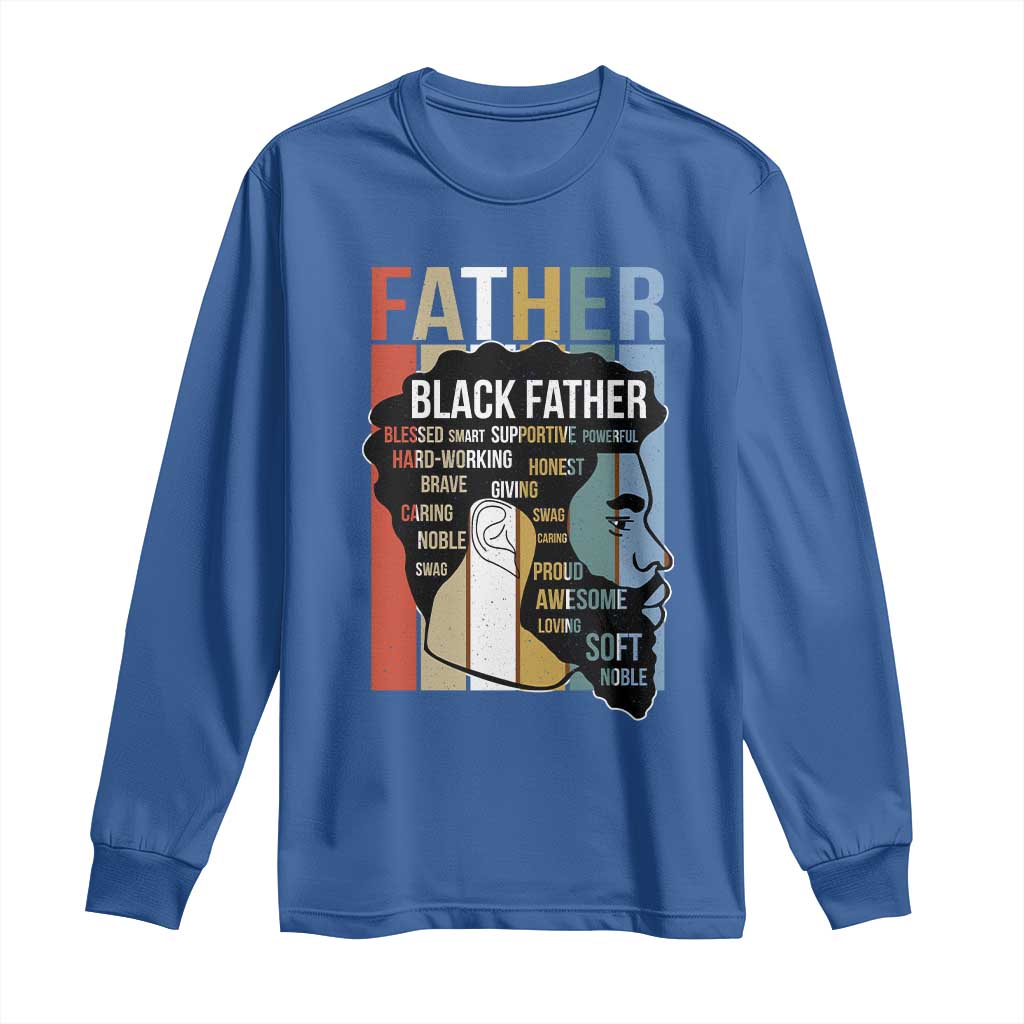 African American Black Father Long Sleeve Shirt Fathers Day Juneteenth