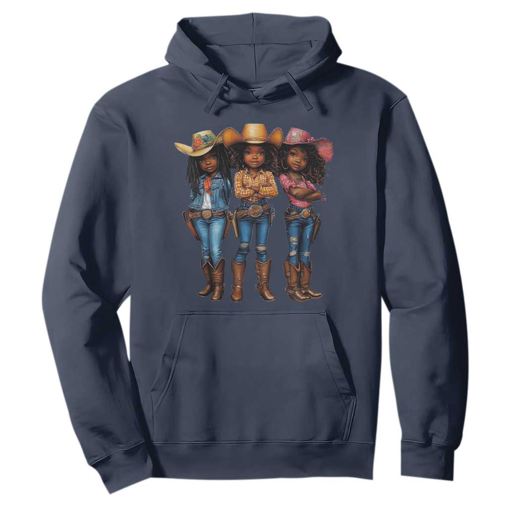 Black African American Cowgirl Baby Western Country Texas Hoodie