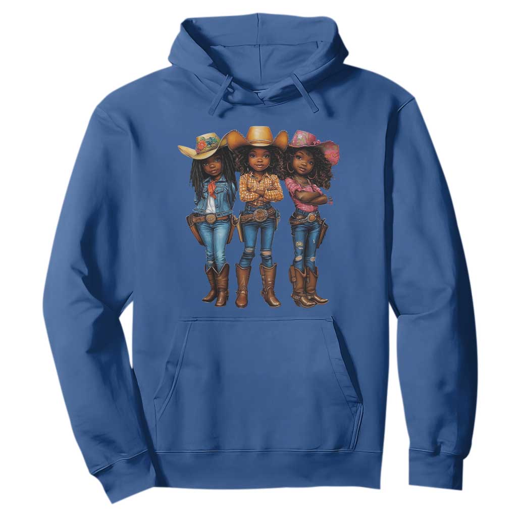 Black African American Cowgirl Baby Western Country Texas Hoodie