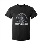 Boots On Heritage Strong Cowgirl On T Shirt For Kid African American Black Cowgirl