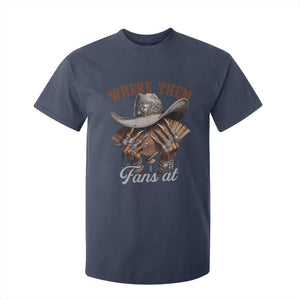 Funny African American Cowgirl T Shirt For Kid Where Them Fans At Western Cowboy Hat