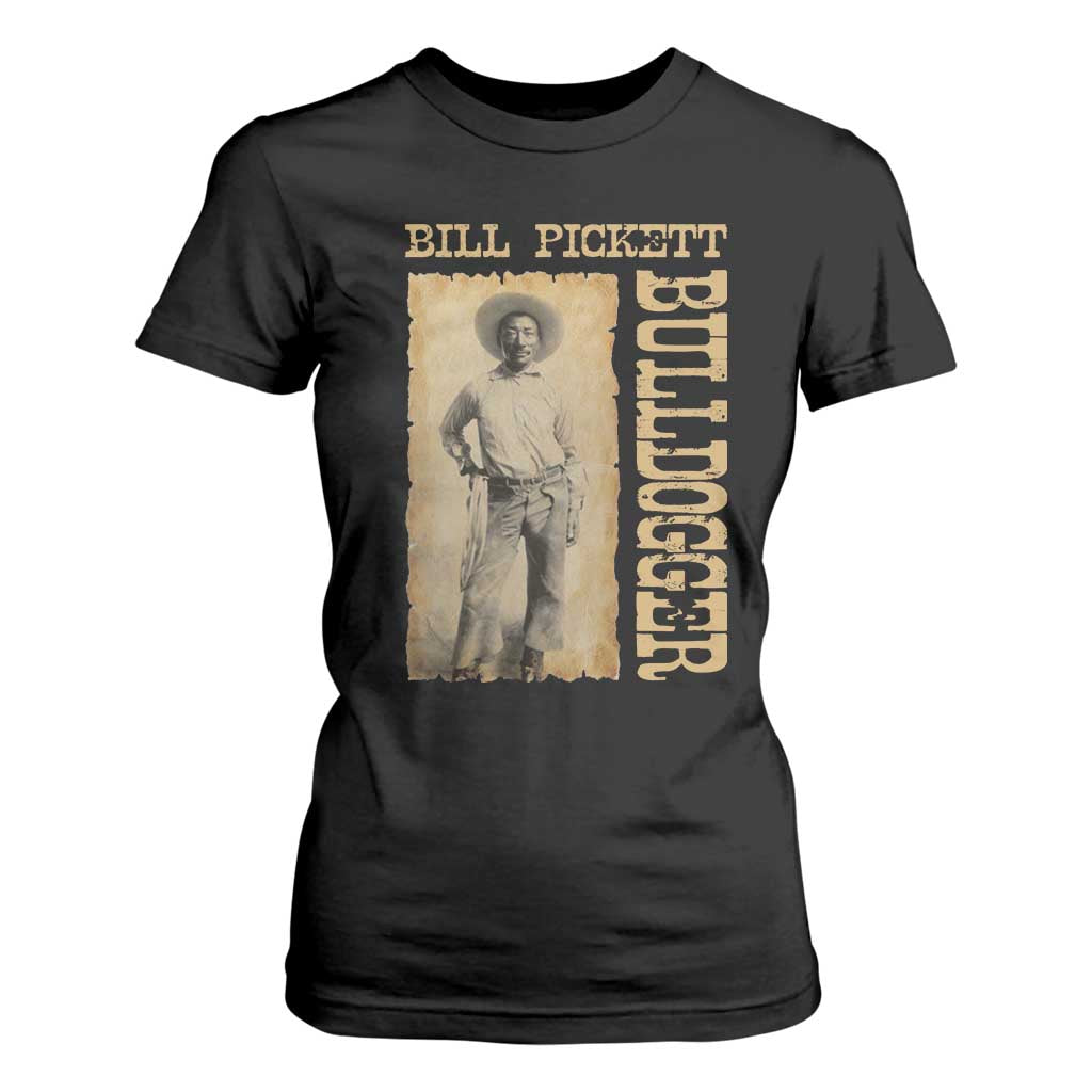 Bill Pickett The Bulldogger T Shirt For Women Western African American Cowboy