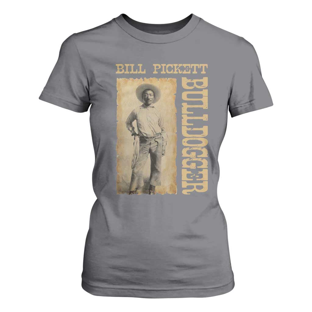 Bill Pickett The Bulldogger T Shirt For Women Western African American Cowboy