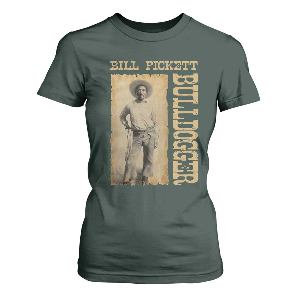 Bill Pickett The Bulldogger T Shirt For Women Western African American Cowboy
