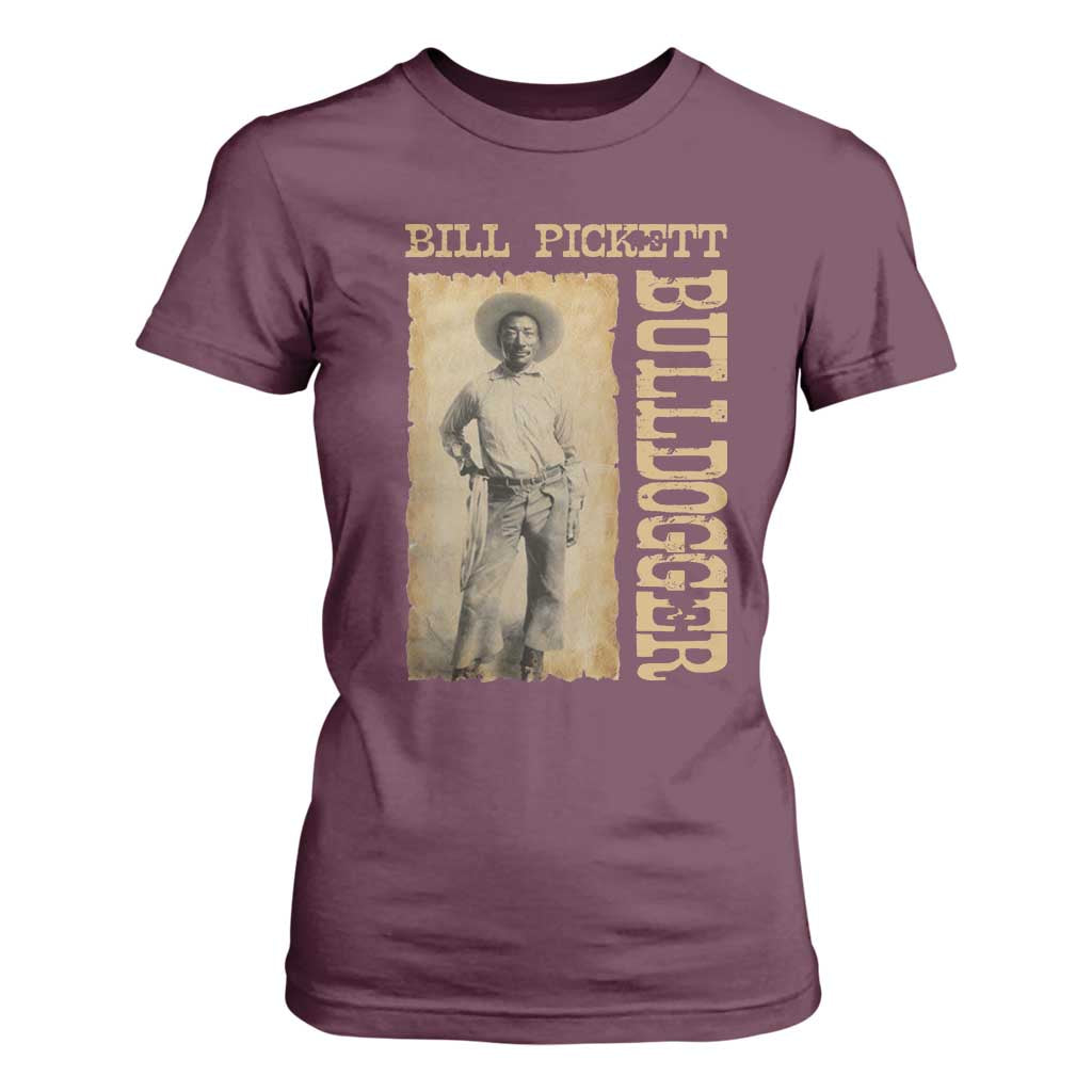 Bill Pickett The Bulldogger T Shirt For Women Western African American Cowboy