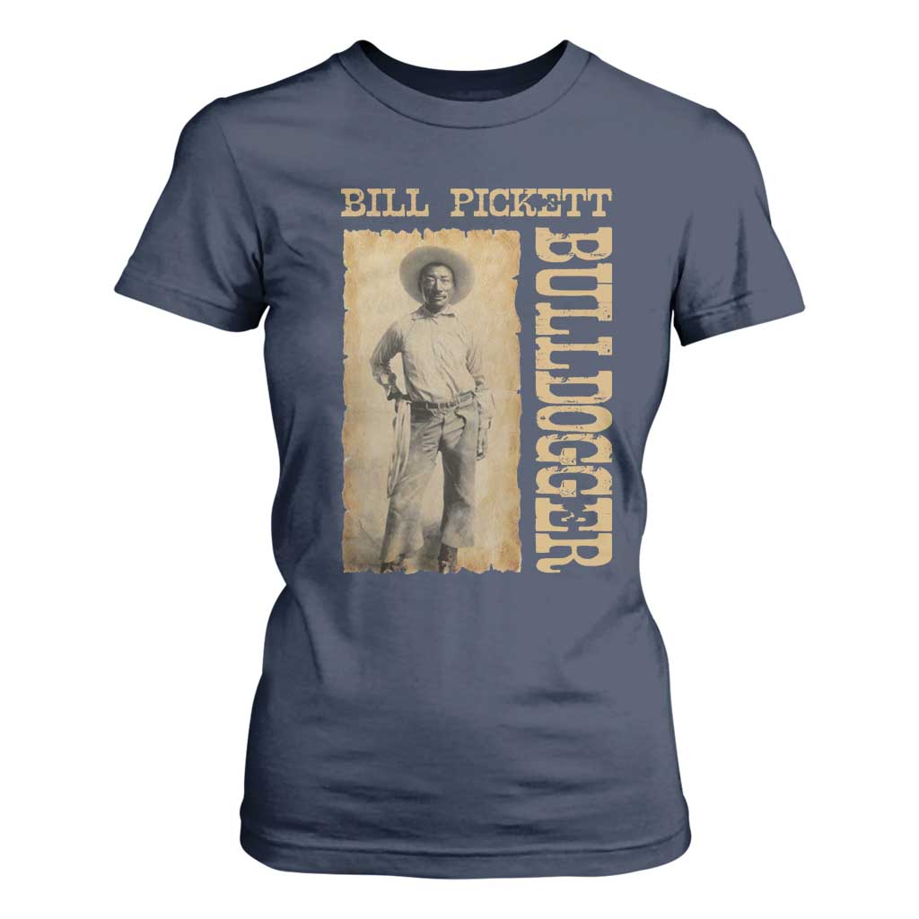 Bill Pickett The Bulldogger T Shirt For Women Western African American Cowboy