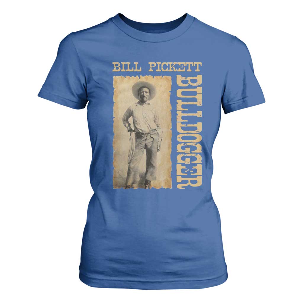 Bill Pickett The Bulldogger T Shirt For Women Western African American Cowboy