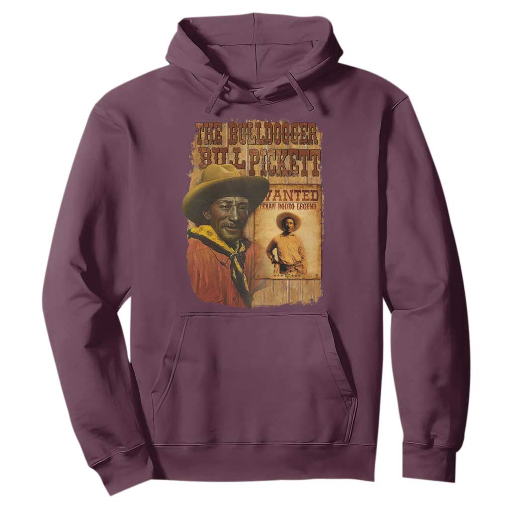 The Bulldogger Bill Pickett Hoodie Texan Rodeo Legend