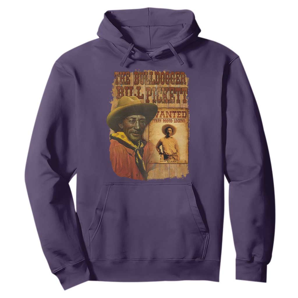 The Bulldogger Bill Pickett Hoodie Texan Rodeo Legend
