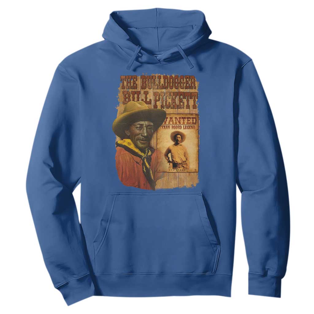 The Bulldogger Bill Pickett Hoodie Texan Rodeo Legend