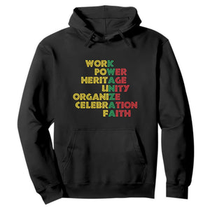 Kwanzaa Hoodie Work Power Heritage Unity Organize Celebration Faith Christmas African American