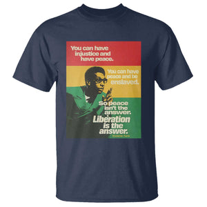 Stokely Carmichael Quote T Shirt You Can Have Injustice And Have Peace And Be Enslaved