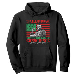 Stokely Carmichael Hoodie That's The Law Of Conscience American Flag
