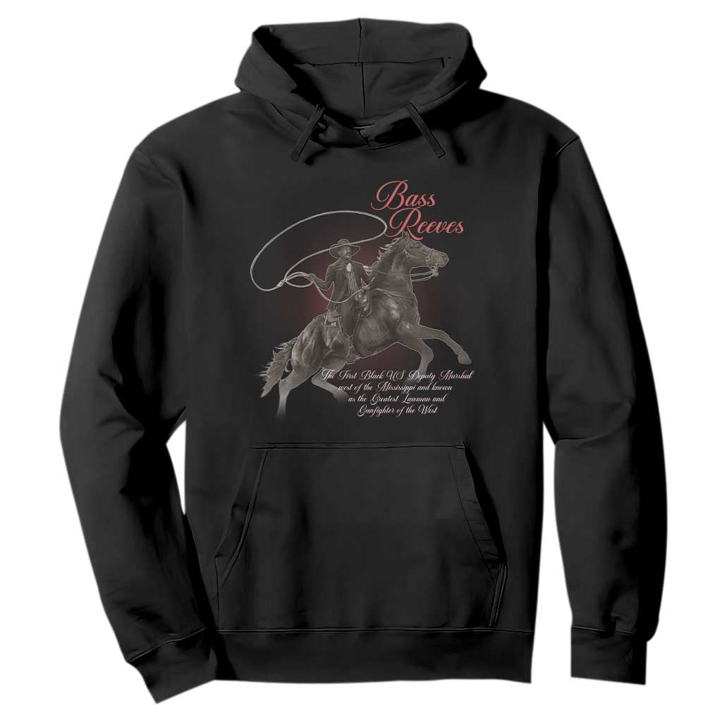 Bass Reeves Hoodie African American Cowboy Marshal Black History Month TS11