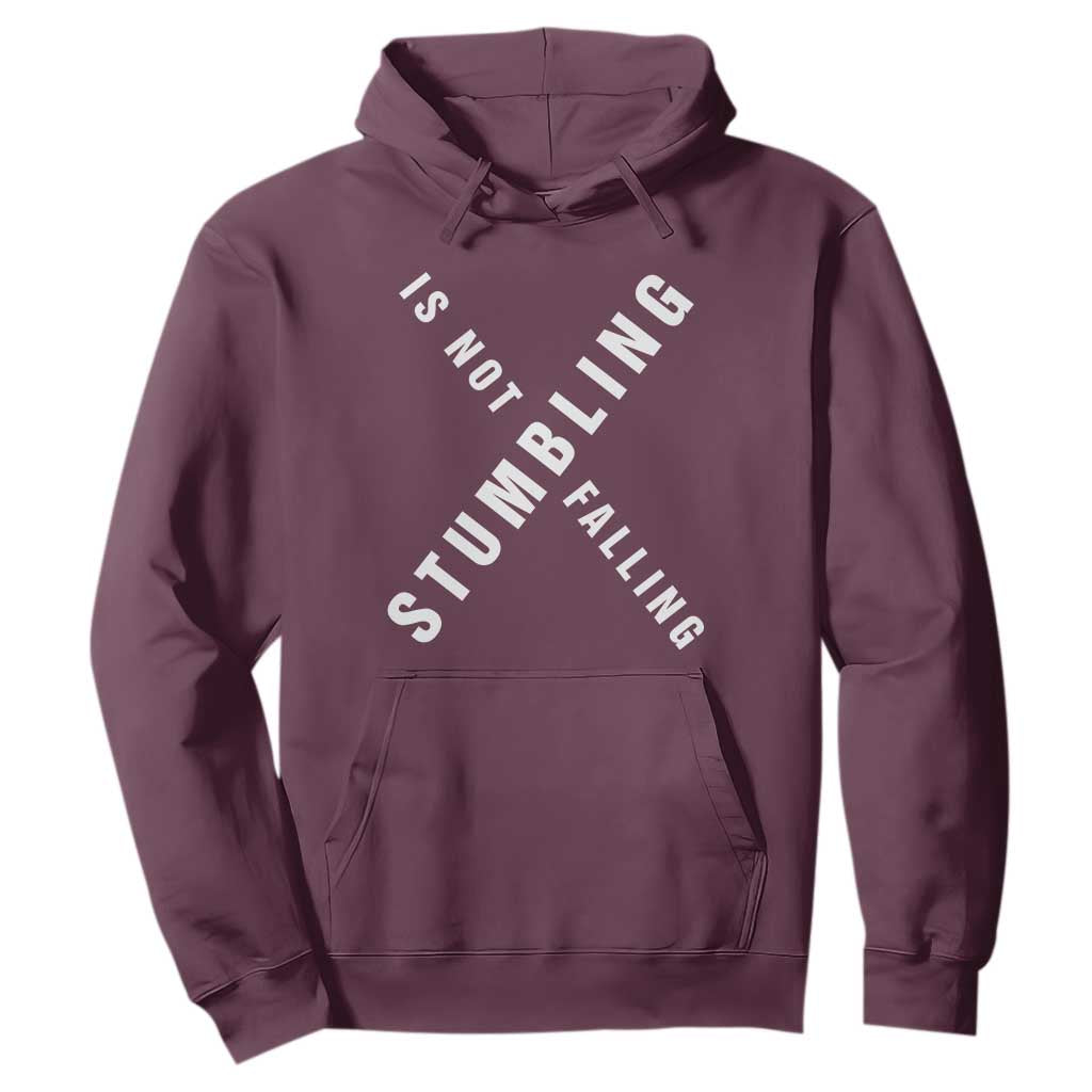 Malcolm X Stumbling Is Not Falling Hoodie Black History Month African American Pride