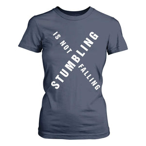Malcolm X Stumbling Is Not Falling T Shirt For Women Black History Month African American Pride