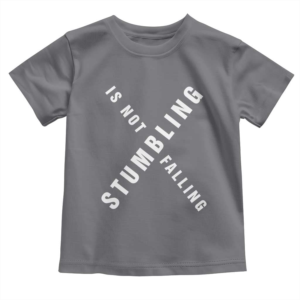 Malcolm X Stumbling Is Not Falling Toddler T Shirt Black History Month African American Pride