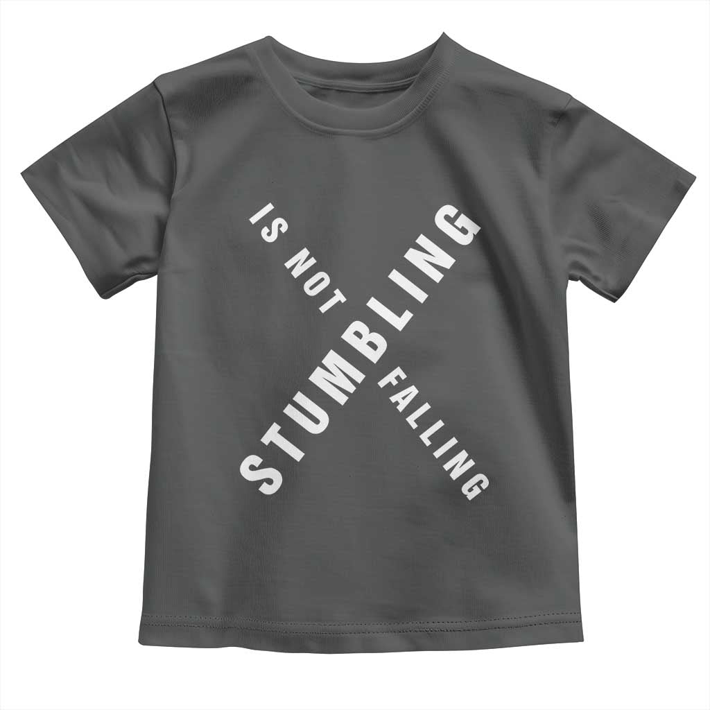 Malcolm X Stumbling Is Not Falling Toddler T Shirt Black History Month African American Pride