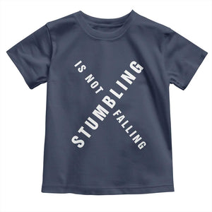 Malcolm X Stumbling Is Not Falling Toddler T Shirt Black History Month African American Pride