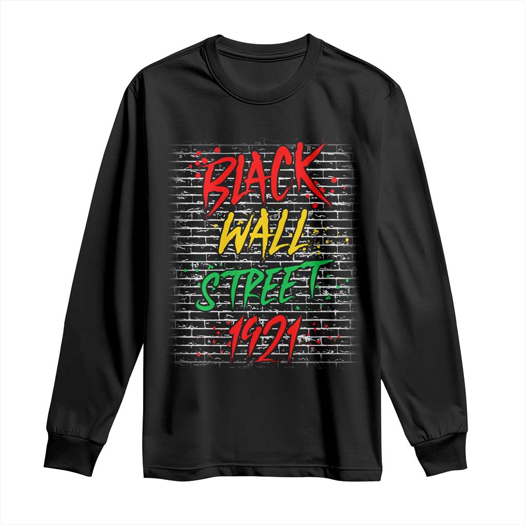 Black Wall Street 1921 Long Sleeve Shirt Tulsa Oklahoma Black History