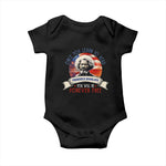 Frederick Douglass Inspirational Quotes Baby Onesie Once You Learn To Read You Will Be Forever Free USA Flag