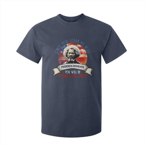 Frederick Douglass Inspirational Quotes T Shirt For Kid Once You Learn To Read You Will Be Forever Free USA Flag
