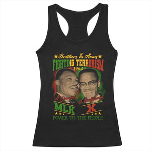 Martin Luther King And Malcolm X Racerback Tank Top Brothers In Arms Fighting Terrorism 1964 Black History Leaders