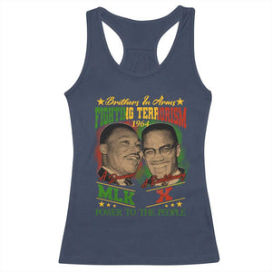 Martin Luther King And Malcolm X Racerback Tank Top Brothers In Arms Fighting Terrorism 1964 Black History Leaders