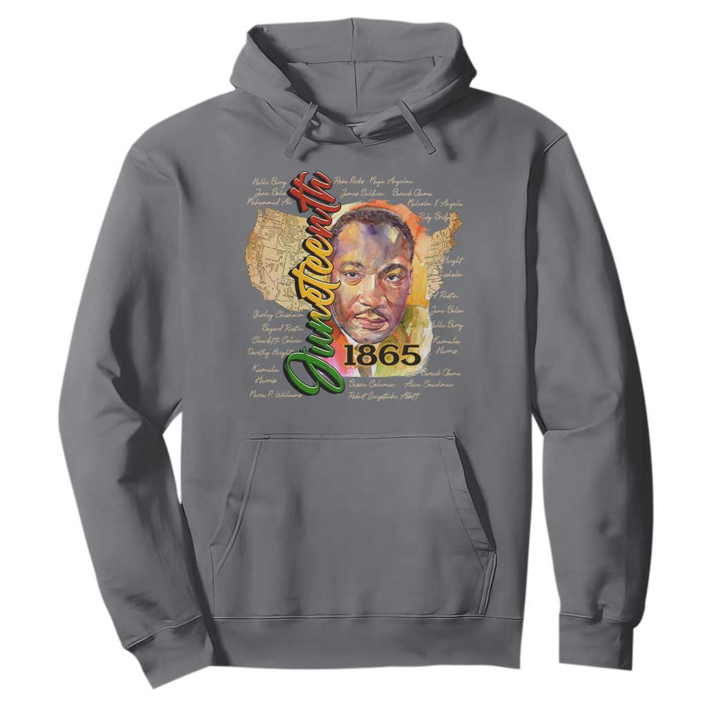 Juneteenth Hoodie Black Leaders African American Heritage 1865
