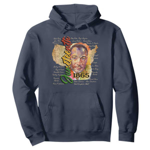 Juneteenth Hoodie Black Leaders African American Heritage 1865