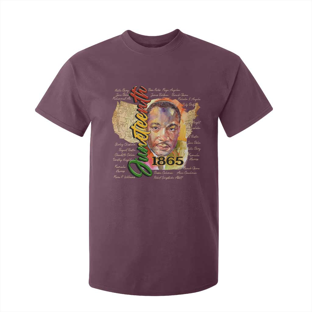 Juneteenth T Shirt For Kid Black Leaders African American Heritage 1865