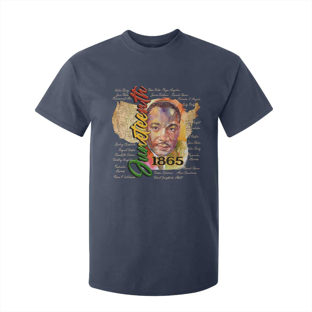 Juneteenth T Shirt For Kid Black Leaders African American Heritage 1865