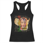 Juneteenth Racerback Tank Top Black Leaders African American Heritage 1865