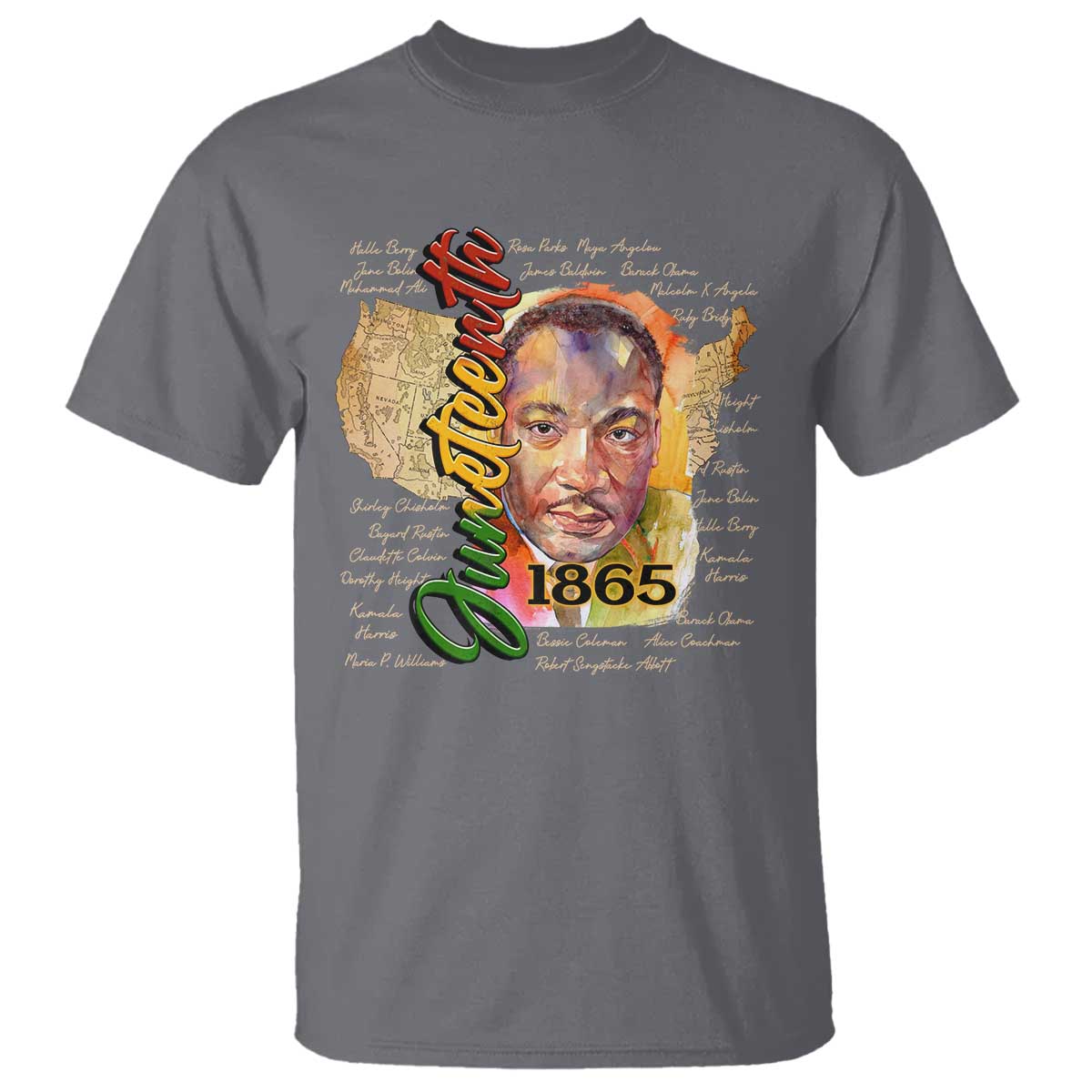 Juneteenth T Shirt Black Leaders African American Heritage 1865