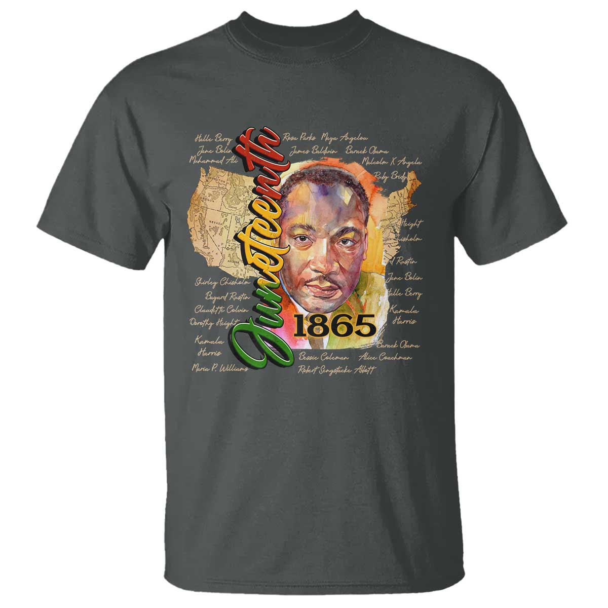 Juneteenth T Shirt Black Leaders African American Heritage 1865
