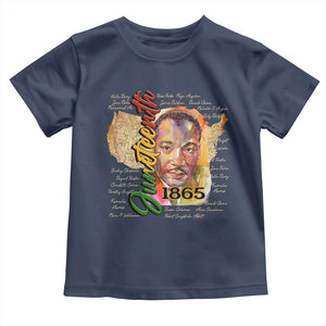 Juneteenth Toddler T Shirt Black Leaders African American Heritage 1865